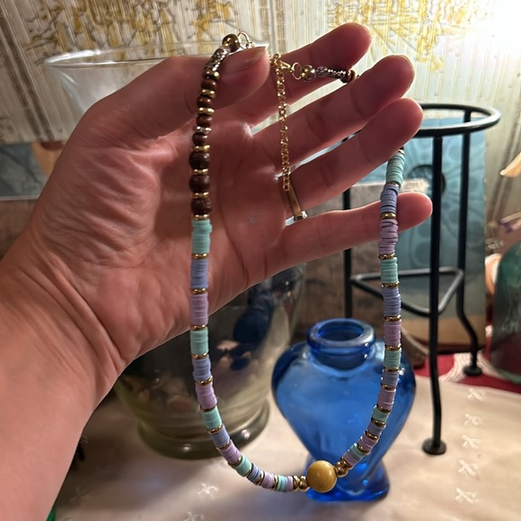 Heishi Beads Beach Bum in the Tropics Necklace - Picture 2 of 8